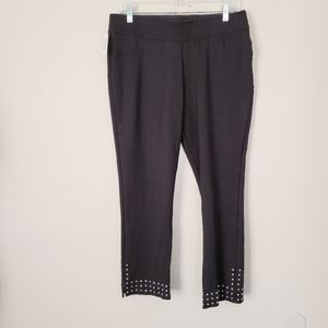 Luxe Slim ankle black pants 14-16